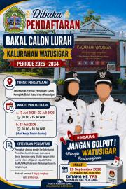 Pendaftaran Bakal Calon Lurah Watusigar Periode 2026-2034